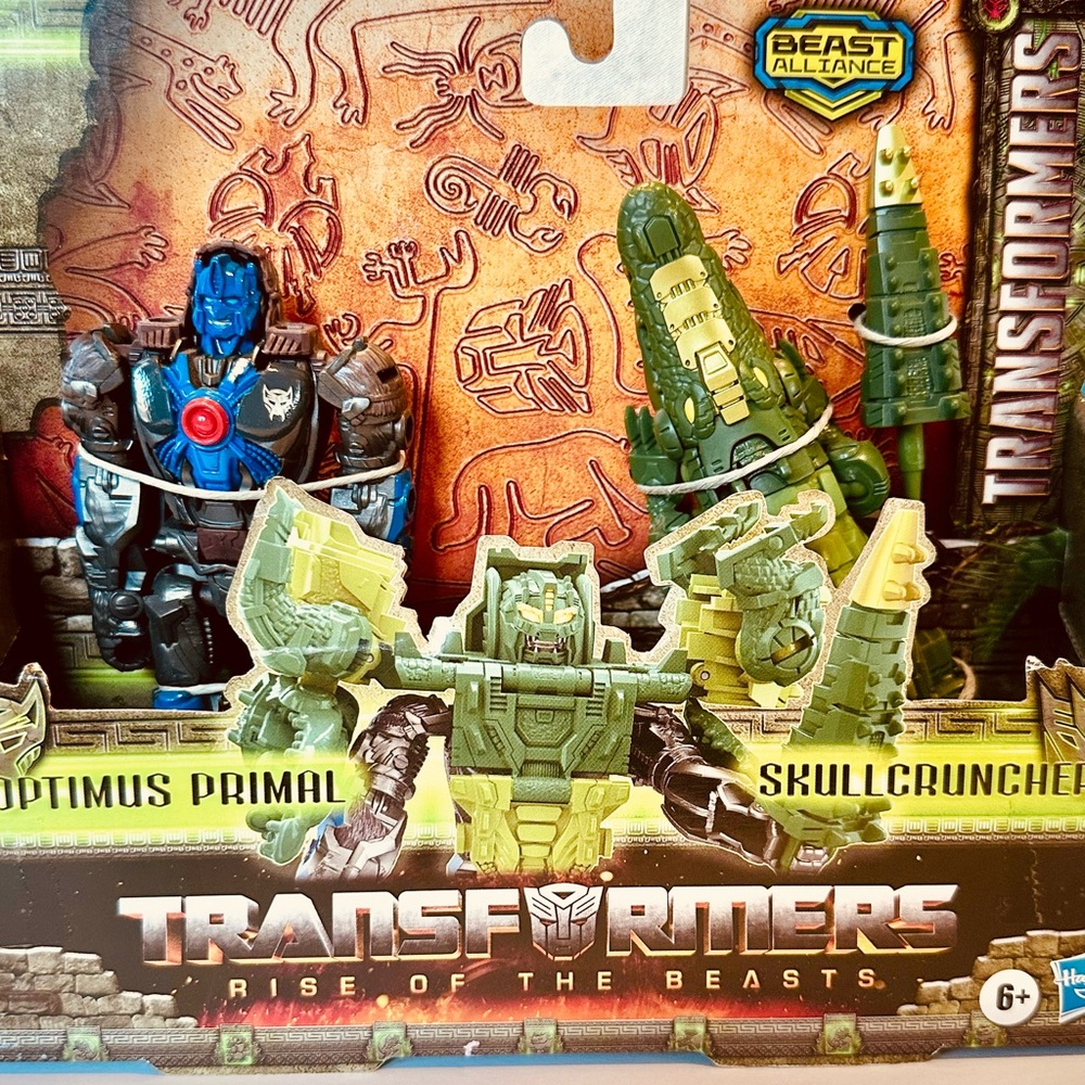 Rise of the Beasts Optimus Primal and Skullcruncher Toy Set